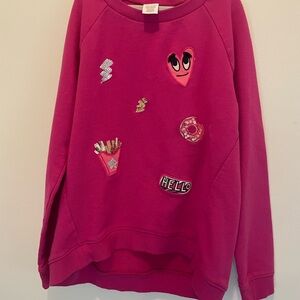 Gymboree Pink Graphic Crew Neck Sweater- kids